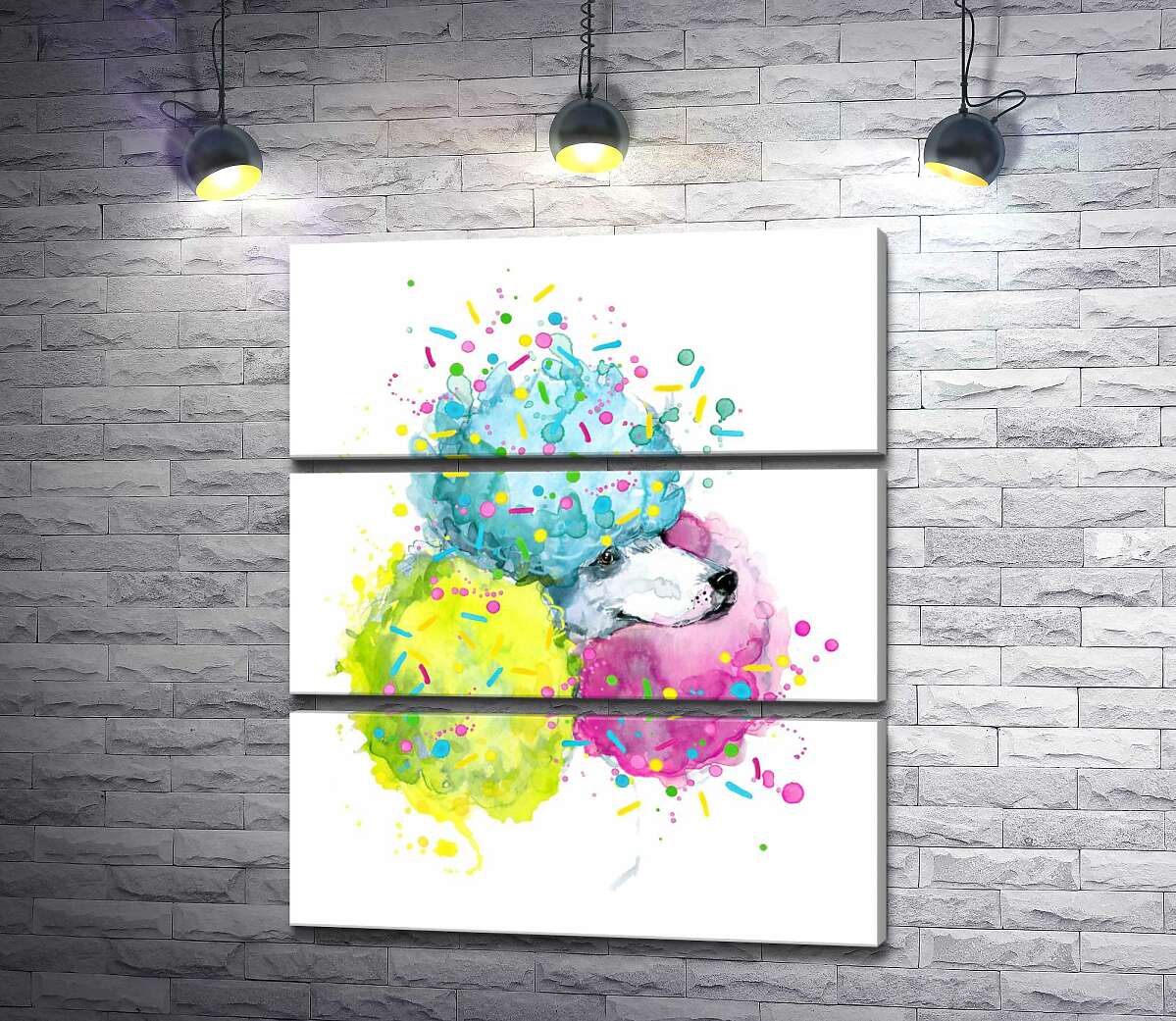 Модульная картина ArtPoster Цветная шерсть пушистого пуделя 130x156 см Модуль №13
Модульная картина ArtPoster Цветная шерсть пушистого пуделя 130x156 см Модуль №13