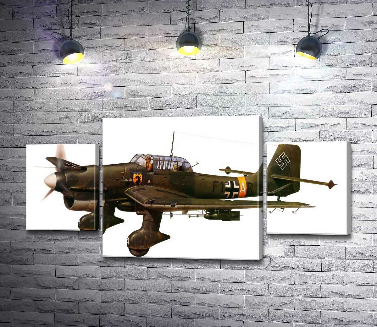 Модульная картина ArtPoster "Штука" (Junkers Ju 87) немецкий пикирующий бомбардировщик времен Второй мировой войны 80x40 см Модуль №7
Модульная картина ArtPoster "Штука" (Junkers Ju 87) немецкий пикирующий бомбардировщик времен Второй мировой войны 80x40 см Модуль №7