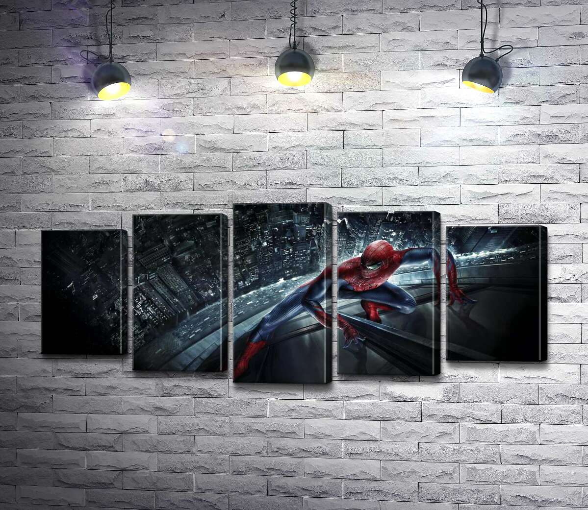 Модульная картина ArtPoster Человек-паук (Spider-Man) на стеклянном небоскребе 100x45 см Модуль №26
Модульная картина ArtPoster Человек-паук (Spider-Man) на стеклянном небоскребе 100x45 см Модуль №26