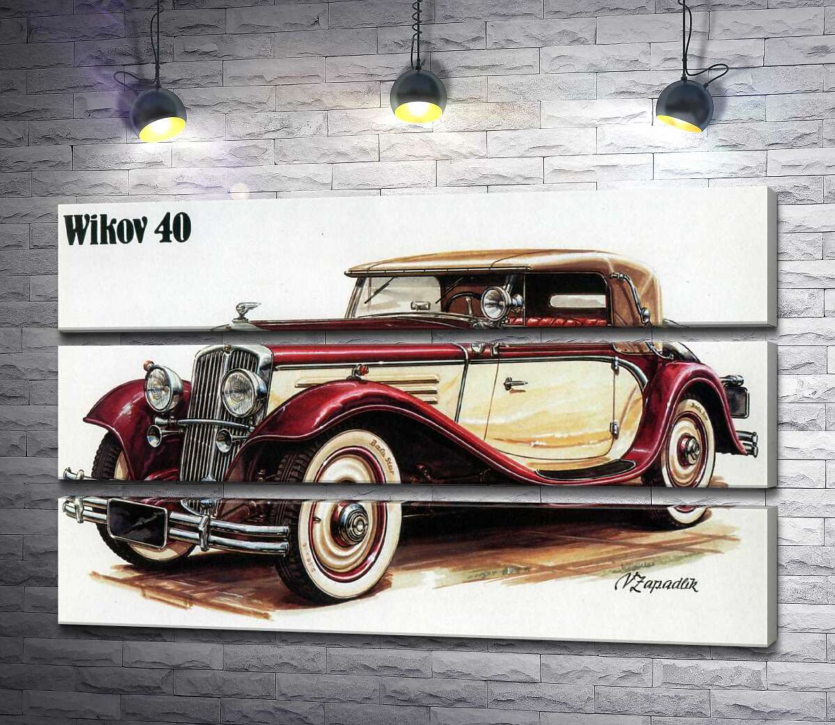 Модульная картина ArtPoster Чешский ретро-автомобиль Wikov 40 130x81 см Модуль №13
Модульная картина ArtPoster Чешский ретро-автомобиль Wikov 40 130x81 см Модуль №13