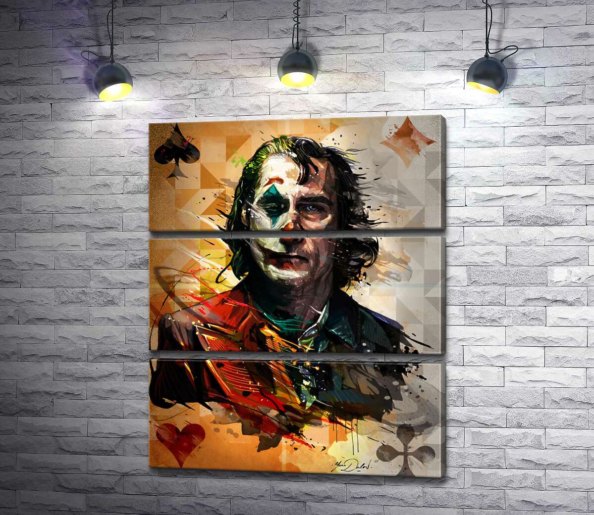 Модульная картина ArtPoster Человеческая сущность в образе Джокера на игральной карте 130x156 см Модуль №13
Модульная картина ArtPoster Человеческая сущность в образе Джокера на игральной карте 130x156 см Модуль №13