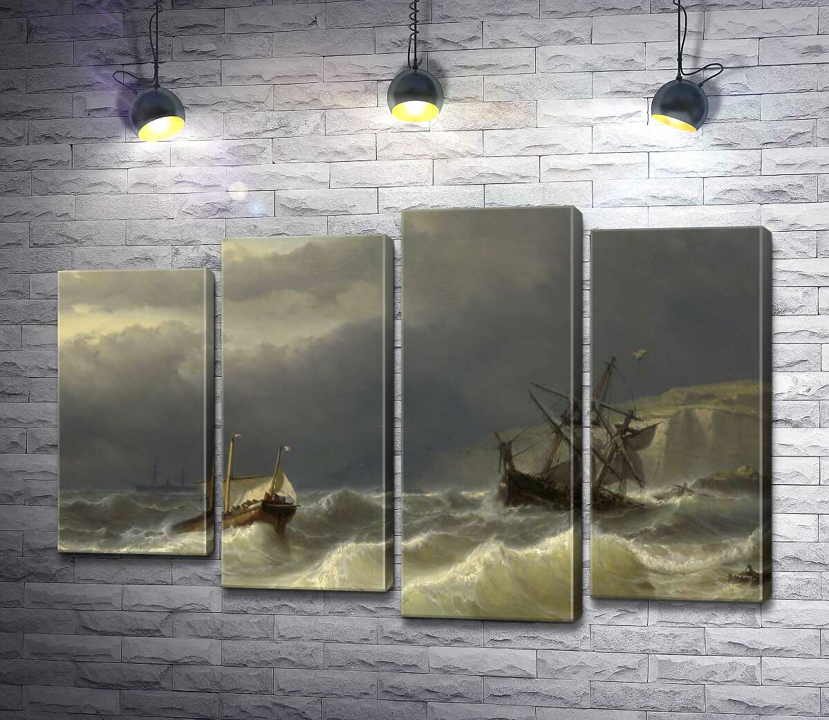 Модульная картина ArtPoster Шторм в Дуврском проливе (Storm in the Strait of Dover) – Луи Мейер (Louis Meijer) 132x88 см Модуль №21
Модульная картина ArtPoster Шторм в Дуврском проливе (Storm in the Strait of Dover) – Луи Мейер (Louis Meijer) 132x88 см Модуль №21