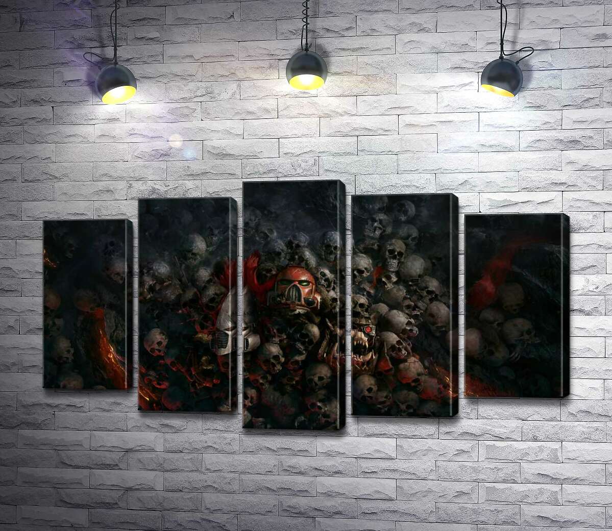 Модульная картина ArtPoster Черепа проигравших роботов и людей на постере к видеоигре "Warhammer 40,000: Рассвет Войны" (Warhammer 40,000: Dawn of War) 130x74 см Модуль №26
Модульная картина ArtPoster Черепа проигравших роботов и людей на постере к видеоигре "Warhammer 40,000: Рассвет Войны" (Warhammer 40,000: Dawn of War) 130x74 см Модуль №26