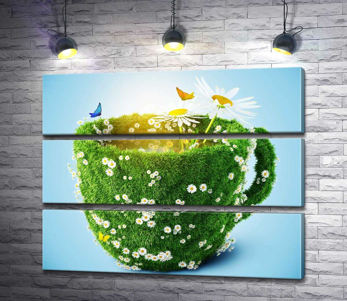 Модульная картина ArtPoster Чашка из зелени травы и ромашек 100x78 см Модуль №13
Модульная картина ArtPoster Чашка из зелени травы и ромашек 100x78 см Модуль №13