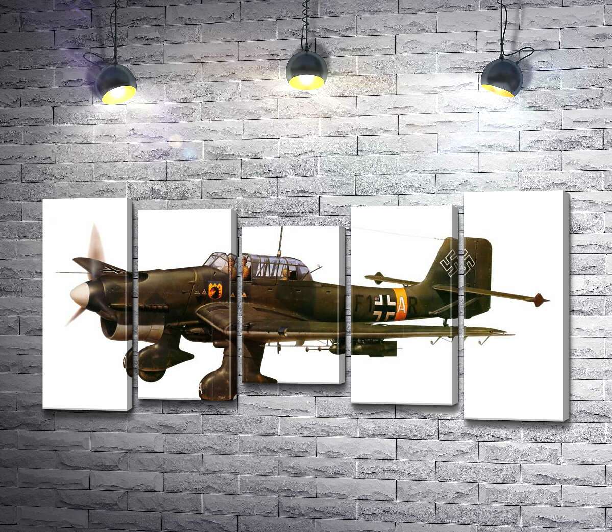 Модульная картина ArtPoster "Штука" (Junkers Ju 87) немецкий пикирующий бомбардировщик времен Второй мировой войны 130x67 см Модуль №28
Модульная картина ArtPoster "Штука" (Junkers Ju 87) немецкий пикирующий бомбардировщик времен Второй мировой войны 130x67 см Модуль №28