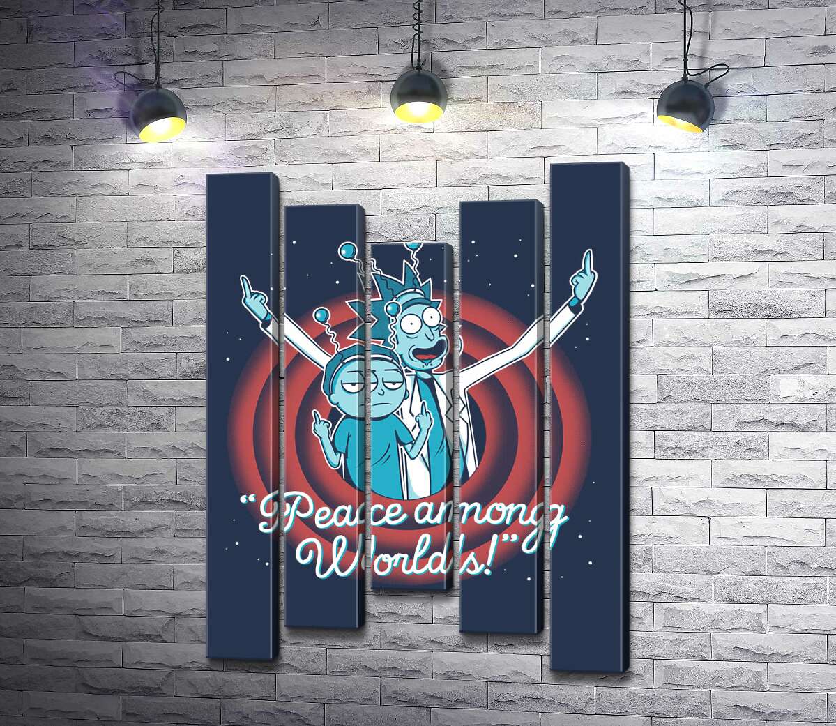 Модульная картина ArtPoster Эксцентричный дедушка ученый и его внук – герои мультфильма "Рик и Морти" (Rick and Morty) 100x143 см Модуль №28
Модульная картина ArtPoster Эксцентричный дедушка ученый и его внук – герои мультфильма "Рик и Морти" (Rick and Morty) 100x143 см Модуль №28