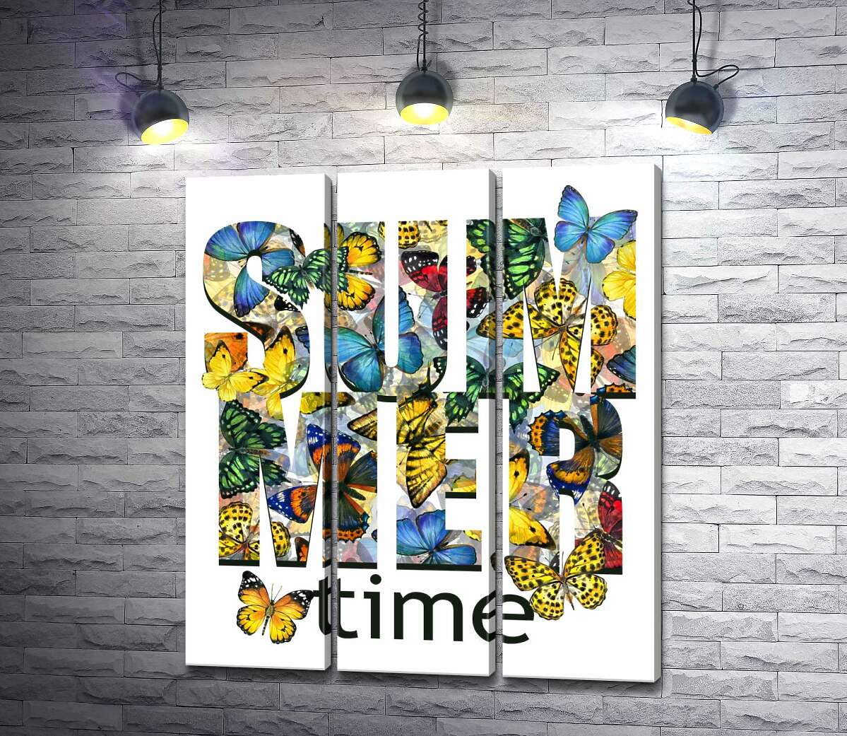 Модульная картина ArtPoster Узор из бабочек на надписи "summertime" 132x154 см Модуль №11
Модульная картина ArtPoster Узор из бабочек на надписи "summertime" 132x154 см Модуль №11