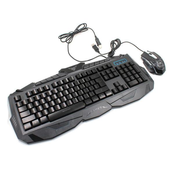 Проводная игровая клавиатура и оптическая мышь комплект KeyBoard V100 Черная геймерская для компьютера с LED подсветкой интерфейс USB (47494)
Проводная игровая клавиатура и оптическая мышь комплект KeyBoard V100 Черная геймерская для компьютера с LED подсветкой интерфейс USB (47494)