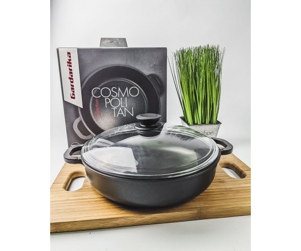 Жаровня 24 см с крышкой Гардарика Cosmopolitan антипригарное покрытие Greblon C2 ГА 0924-03У
Жаровня 24 см с крышкой Гардарика Cosmopolitan антипригарное покрытие Greblon C2 ГА 0924-03У