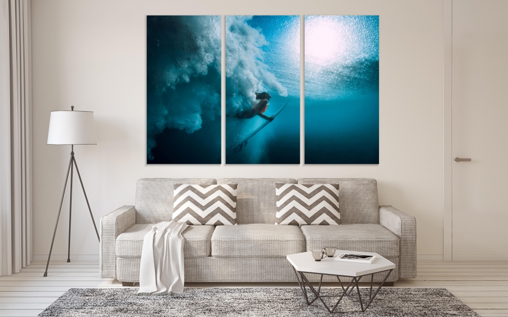 Картина на холсте Модульные Модульная картина Surfer Girl With Surfboard 3 картины 60х120 см.
Картина на холсте Модульные Модульная картина Surfer Girl With Surfboard 3 картины 60х120 см.