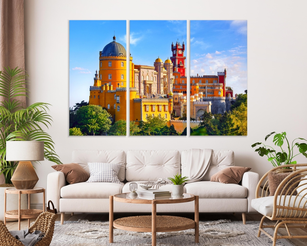 Картина на холсте Модульные Модульная картина Pena Palace In Sintra 3 картины 45х90 см.
Картина на холсте Модульные Модульная картина Pena Palace In Sintra 3 картины 45х90 см.