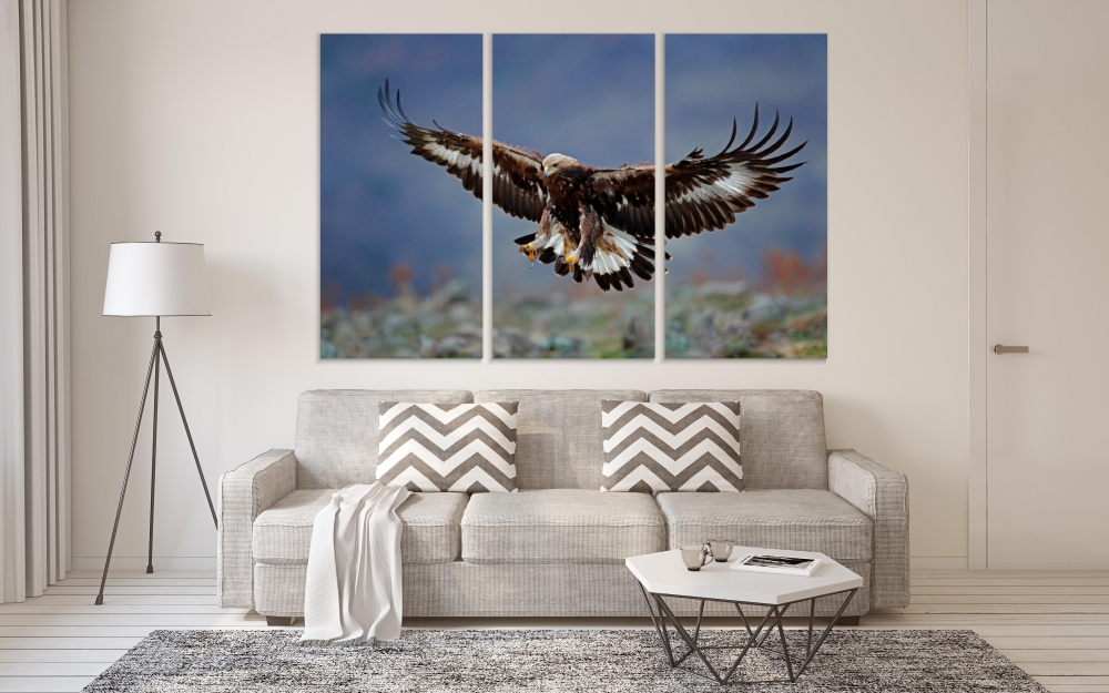 Картина на холсте Модульные Модульная картина Беркут с большим размахом крыльев 3 картины 30х60 см.
Картина на холсте Модульные Модульная картина Беркут с большим размахом крыльев 3 картины 30х60 см.