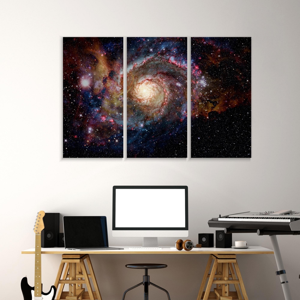 Картина на холсте Модульные Модульная картина Galaxy And Nebula 3 картины 45х90 см.
Картина на холсте Модульные Модульная картина Galaxy And Nebula 3 картины 45х90 см.
