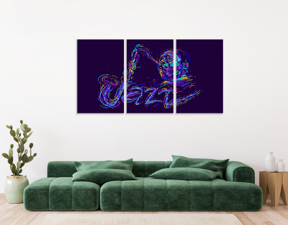 Картина на холсте Модульные Модульная картина Jazz Saxophone Player 3 картины 25х50 см.
Картина на холсте Модульные Модульная картина Jazz Saxophone Player 3 картины 25х50 см.