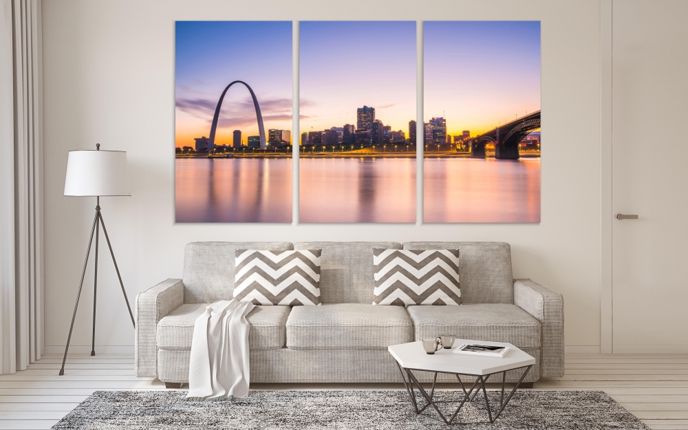 Картина на холсте Модульные Модульная картина St Louis Skysline Sunset 3 картины 30х60 см.
Картина на холсте Модульные Модульная картина St Louis Skysline Sunset 3 картины 30х60 см.