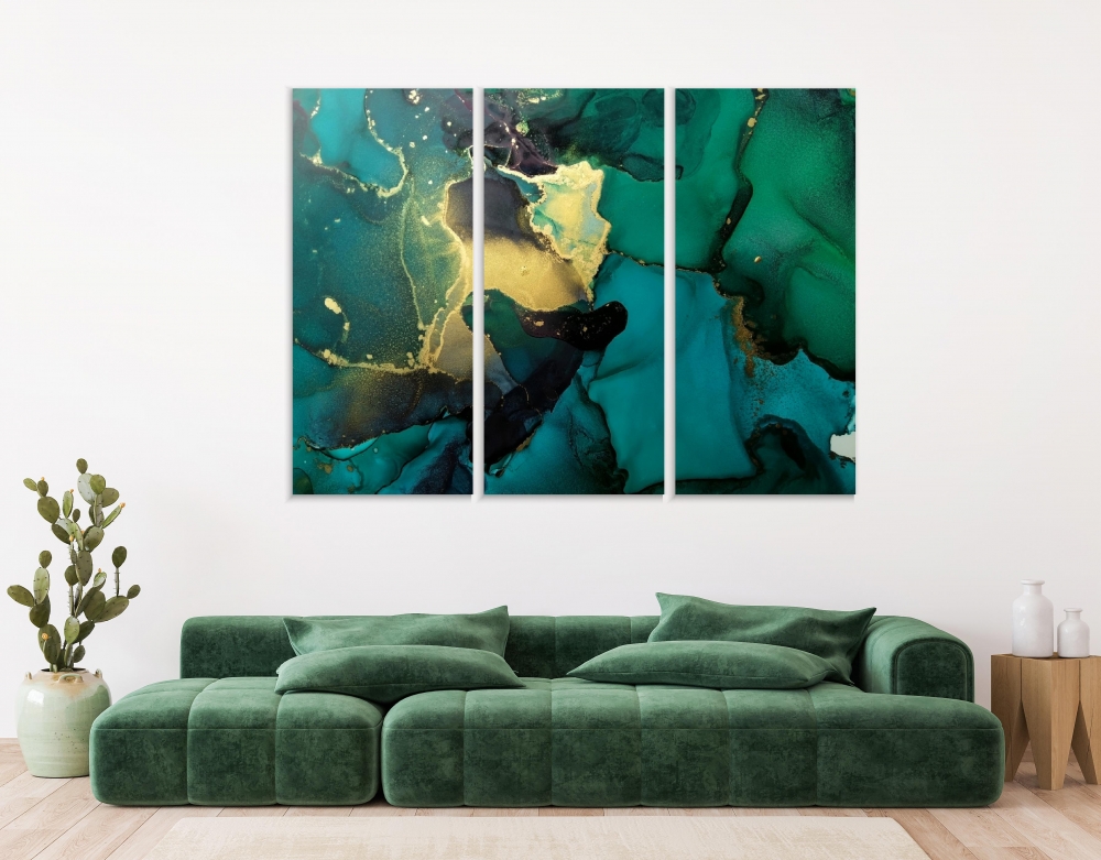Картина на холсте Модульные Модульная картина Green And Gold 3 картины 40х80 см.
Картина на холсте Модульные Модульная картина Green And Gold 3 картины 40х80 см.