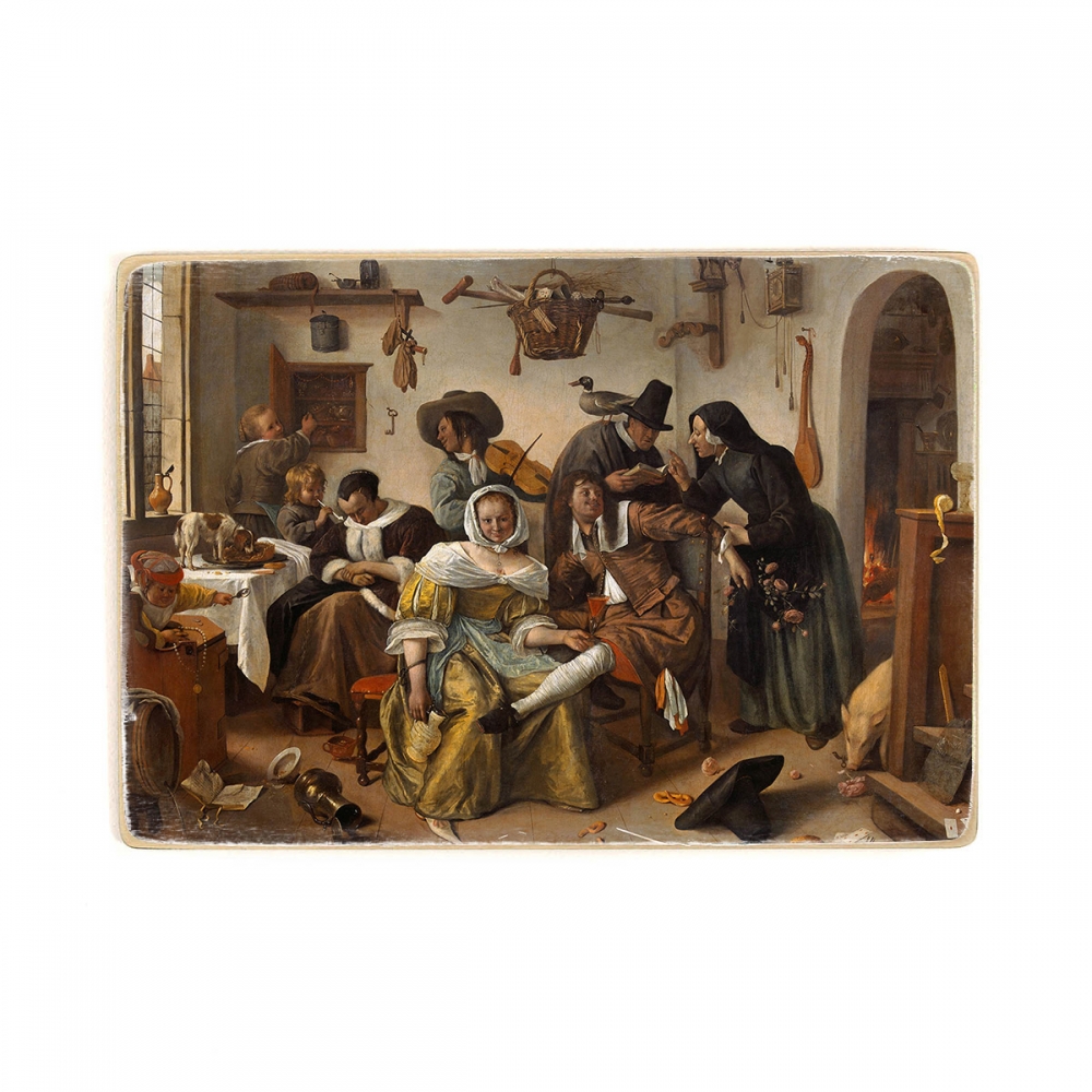 Деревянный постер Искусство Jan Steen - Beware of Luxury (In Weelde Siet Toe) А2
Деревянный постер Искусство Jan Steen - Beware of Luxury (In Weelde Siet Toe) А2