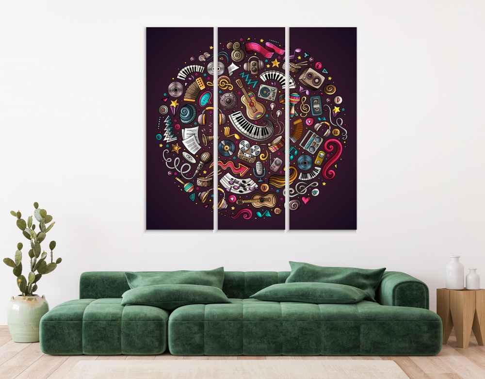 Картина на холсте Модульные Модульная картина Set Of Musical Instruments 3 картины 30х60 см.
Картина на холсте Модульные Модульная картина Set Of Musical Instruments 3 картины 30х60 см.