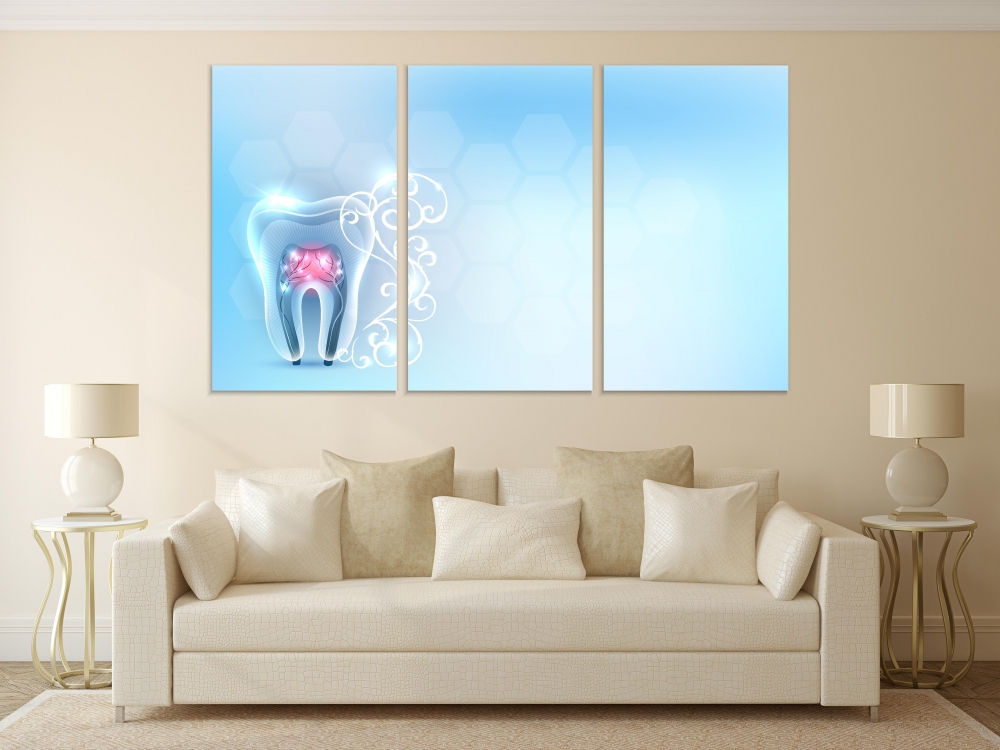 Картина на холсте Модульные Модульная картина Beautiful Clean Transparent Tooth Anatomy 3 картины 40х80 см.
Картина на холсте Модульные Модульная картина Beautiful Clean Transparent Tooth Anatomy 3 картины 40х80 см.