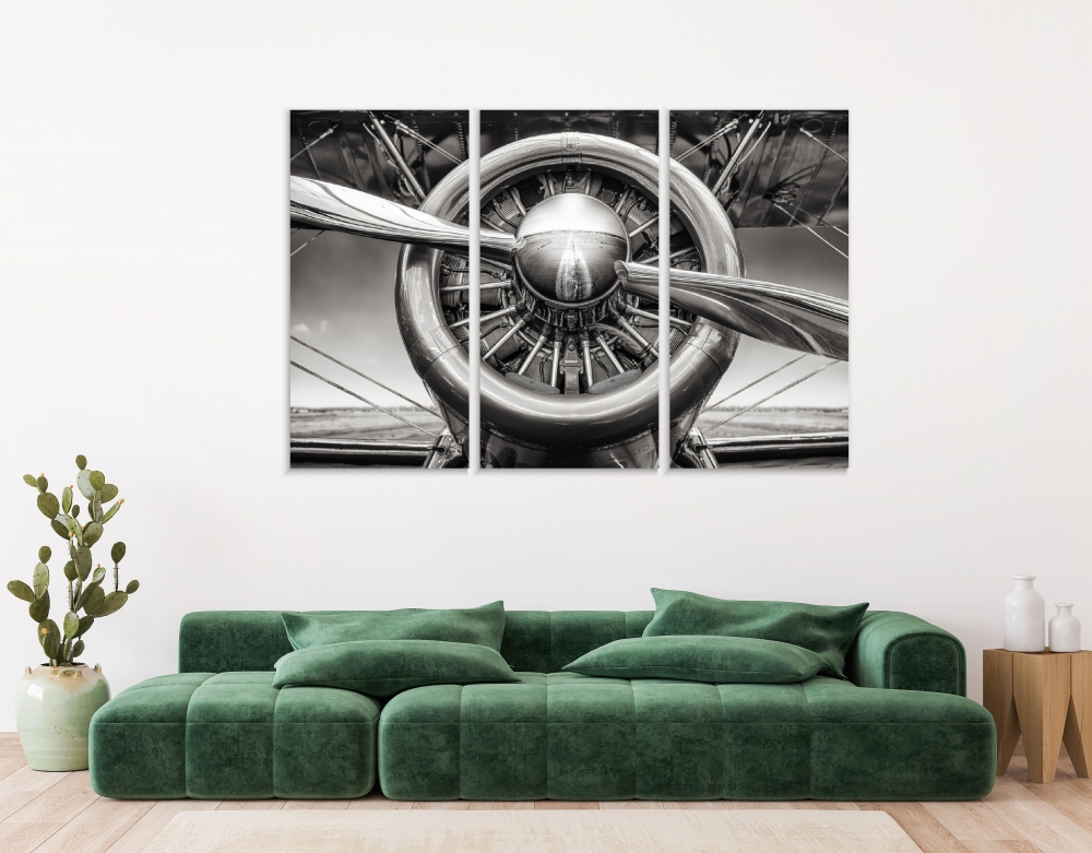 Картина на холсте Модульные Модульная картина Aircraft Radial Engine 3 картины 45х90 см.
Картина на холсте Модульные Модульная картина Aircraft Radial Engine 3 картины 45х90 см.
