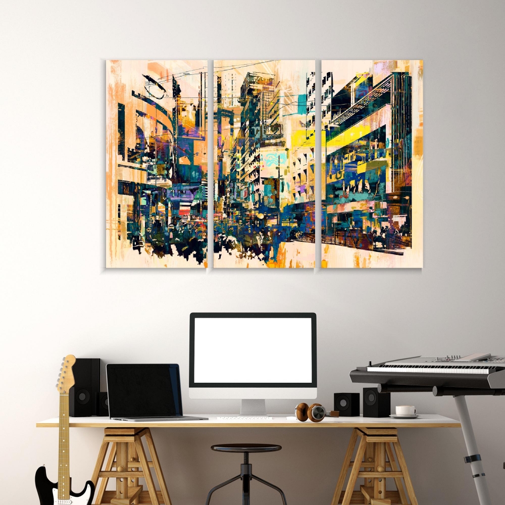 Картина на холсте Модульные Модульная картина Abstract Art Of Cityscape 3 картины 30х60 см.
Картина на холсте Модульные Модульная картина Abstract Art Of Cityscape 3 картины 30х60 см.