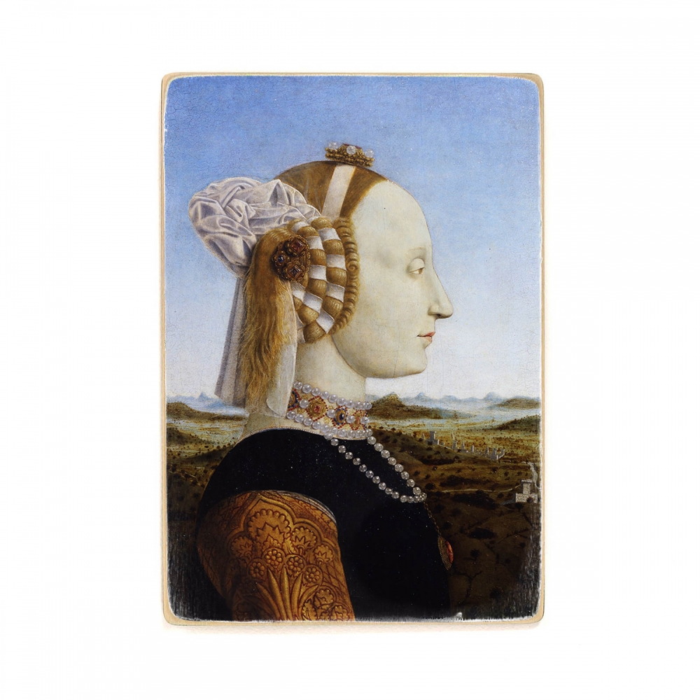 Деревянный постер Искусство Piero della Francesca - Portraits of the Duke and Duchess of Urbino, Federico da Montefeltro and Battista Sforza А2
Деревянный постер Искусство Piero della Francesca - Portraits of the Duke and Duchess of Urbino, Federico da Montefeltro and Battista Sforza А2