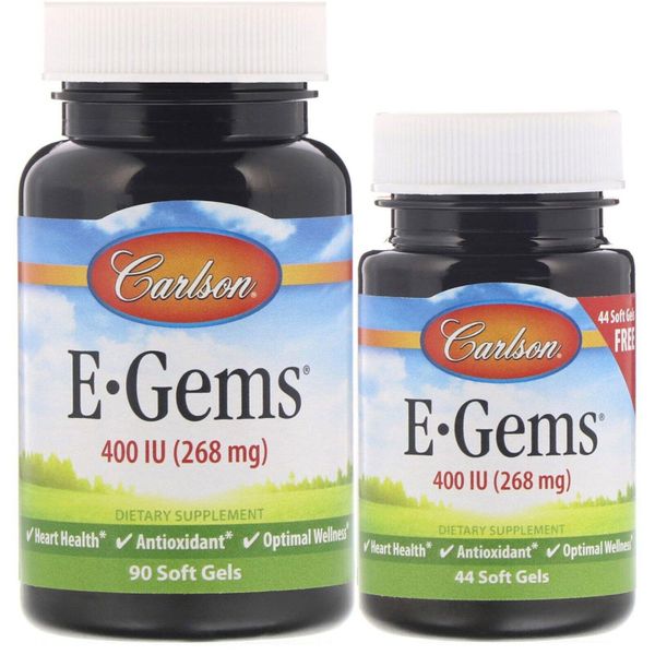 Витамин Е E-Gems Natural Vitamin E Carlson Labs 400 МЕ 2 банки 90 + 44 капсулы (CAR036)
Витамин Е E-Gems Natural Vitamin E Carlson Labs 400 МЕ 2 банки 90 + 44 капсулы (CAR036)