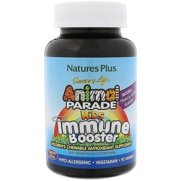 Укрепление иммунитета Animal Parade Kids Immune Booster Chewable Nature's Plus тропические ягоды 90 животных (NP170)
Укрепление иммунитета Animal Parade Kids Immune Booster Chewable Nature's Plus тропические ягоды 90 животных (NP170)