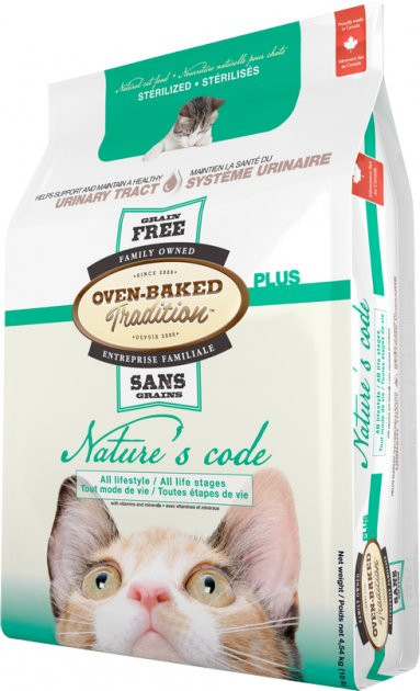 Беззерновой сухий корм для стерилізованих кішок Oven-Baked Nature’s Code Urinary зі смаком м'яса курки 4.54 кг
Беззерновой сухий корм для стерилізованих кішок Oven-Baked Nature’s Code Urinary зі смаком м'яса курки 4.54 кг