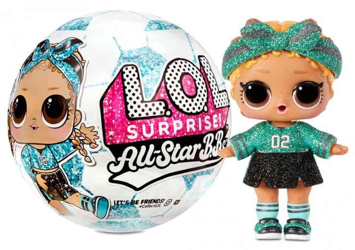 Кукла L.O.L. Surprise! All-Star B.B.s Sports Series 3 ЛОЛ Сюрприз Футболистки бирюзовый шар
Кукла L.O.L. Surprise! All-Star B.B.s Sports Series 3 ЛОЛ Сюрприз Футболистки бирюзовый шар