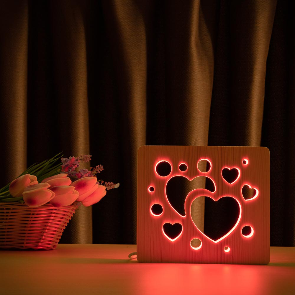 Светильник ночник ArtEco Light из дерева LED "Сердечки" с пультом и регулировкой цвета, RGB
Светильник ночник ArtEco Light из дерева LED "Сердечки" с пультом и регулировкой цвета, RGB