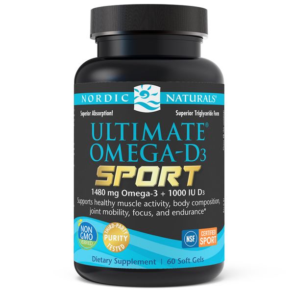 Рыбий жир Ultimate Omega-D3 Sport Nordic Naturals лимон 1000 мг 60 капсул (NN084)
Рыбий жир Ultimate Omega-D3 Sport Nordic Naturals лимон 1000 мг 60 капсул (NN084)