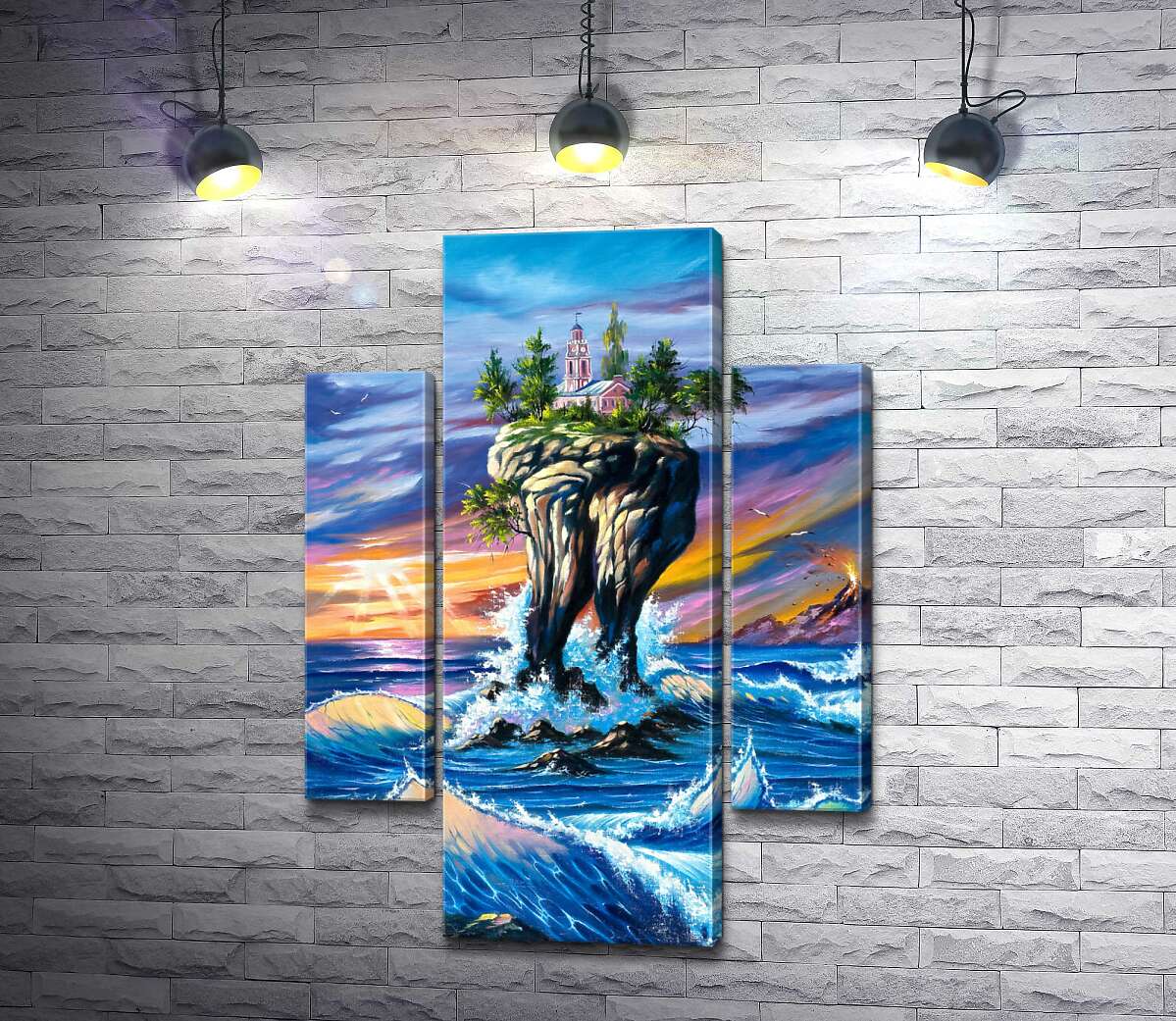 Модульная картина ArtPoster Бурные волны омывают скалу с ратушей 131x185 см Модуль №7
Модульная картина ArtPoster Бурные волны омывают скалу с ратушей 131x185 см Модуль №7
