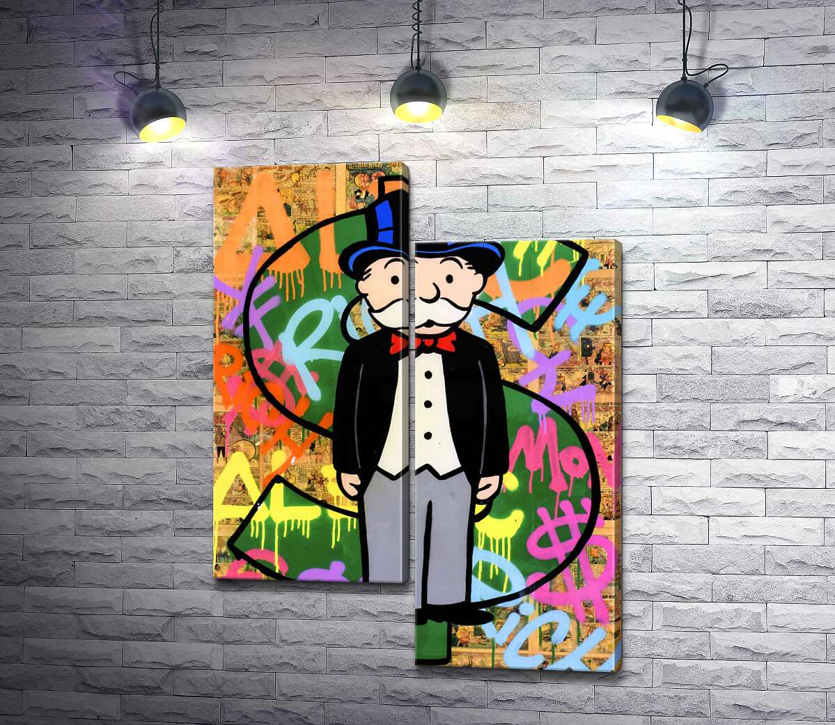 Модульная картина ArtPoster Богатый дядя Пеннибергс (Rich Uncle Pennybags) – Алек Монополи (Alec Monopoly) 130x176 см Модуль №5
Модульная картина ArtPoster Богатый дядя Пеннибергс (Rich Uncle Pennybags) – Алек Монополи (Alec Monopoly) 130x176 см Модуль №5