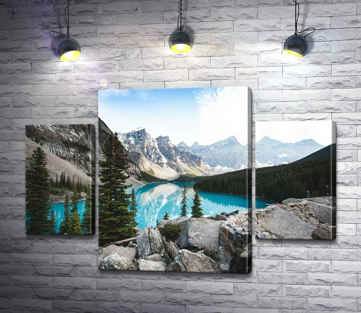 Модульная картина ArtPoster Вид на озеро Морейн (Moraine Lake) со скалистой вершины 131x89 см Модуль №7
Модульная картина ArtPoster Вид на озеро Морейн (Moraine Lake) со скалистой вершины 131x89 см Модуль №7