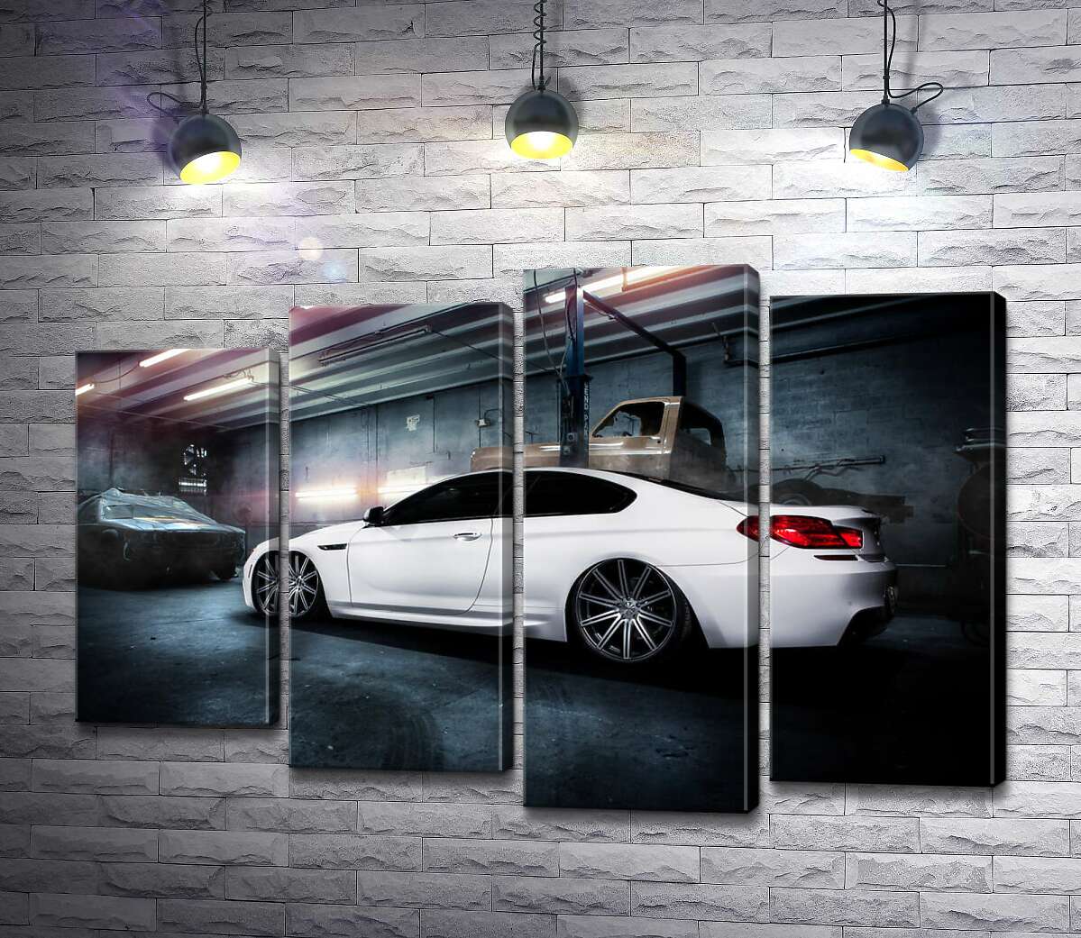 Модульная картина ArtPoster Белый блеск автомобиля BMW M6 Gran Coupé 132x89 см Модуль №21
Модульная картина ArtPoster Белый блеск автомобиля BMW M6 Gran Coupé 132x89 см Модуль №21
