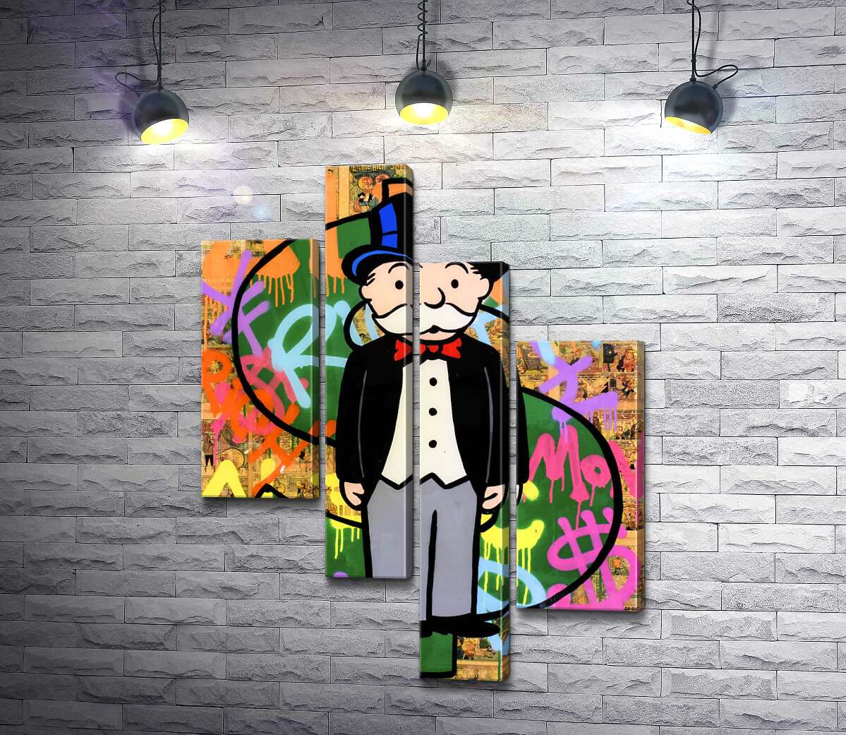Модульная картина ArtPoster Богатый дядя Пеннибергс (Rich Uncle Pennybags) – Алек Монополи (Alec Monopoly) 130x177 см Модуль №20
Модульная картина ArtPoster Богатый дядя Пеннибергс (Rich Uncle Pennybags) – Алек Монополи (Alec Monopoly) 130x177 см Модуль №20