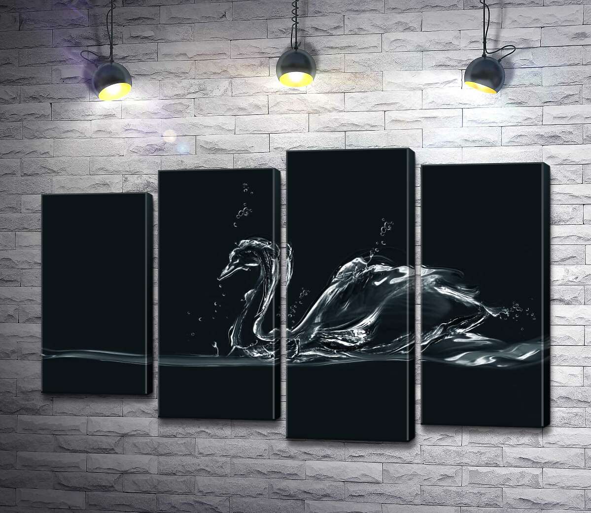 Модульная картина ArtPoster Волны прозрачной воды в силуэте лебедя 132x87 см Модуль №21
Модульная картина ArtPoster Волны прозрачной воды в силуэте лебедя 132x87 см Модуль №21