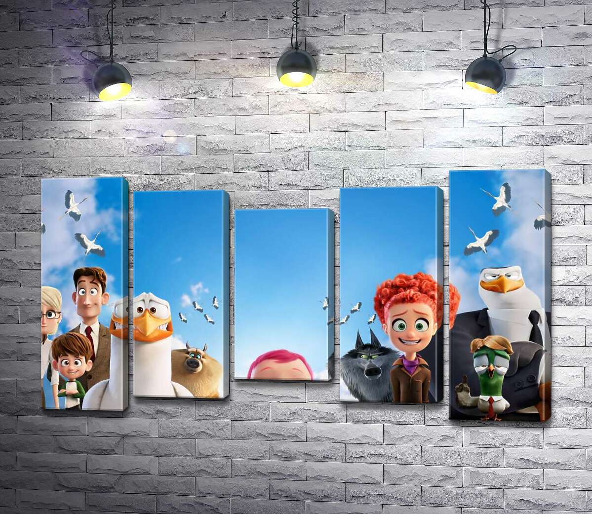 Модульная картина ArtPoster Веселый постер с персонажами мультфильма "Аисты" 130x74 см Модуль №28
Модульная картина ArtPoster Веселый постер с персонажами мультфильма "Аисты" 130x74 см Модуль №28