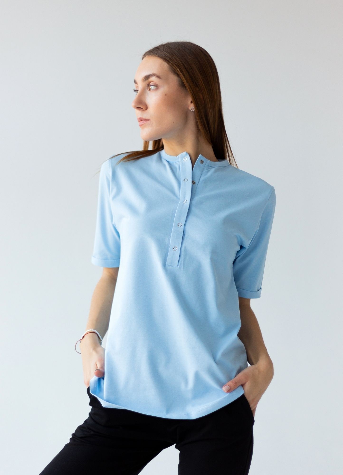 Базовая футболка KOKO boutique, / голубая, Базовая футболка KOKO boutique, S/M голубая
Базовая футболка KOKO boutique, / голубая, Базовая футболка KOKO boutique, S/M голубая