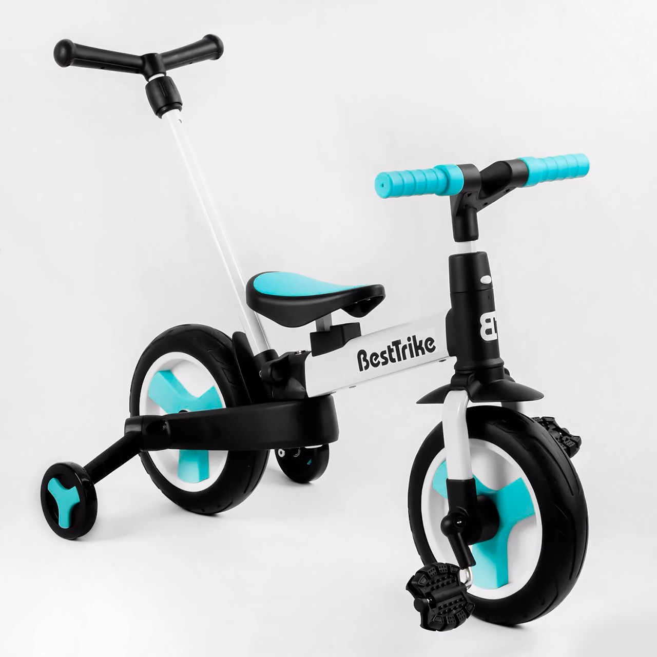 Велосипед-трасформер 10 дюймов Best Trike 56659 голубой с родительской ручкой и дополнительными колесами
Велосипед-трасформер 10 дюймов Best Trike 56659 голубой с родительской ручкой и дополнительными колесами