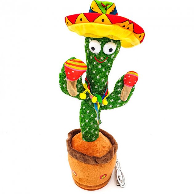 Танцующий интерактивный и поющий кактус Dancing Cactus с подсветкой 120 песен для TikTok Зелёный
Танцующий интерактивный и поющий кактус Dancing Cactus с подсветкой 120 песен для TikTok Зелёный