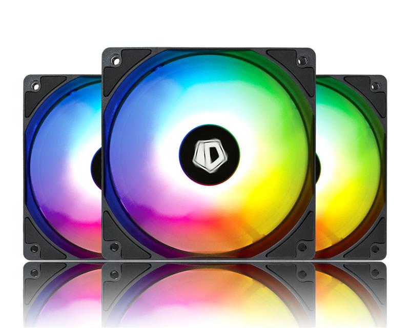 Вентилятор ID-Cooling XF-12025-ARGB-TRIO (3pcs Pack), 120x120x25мм, 4-pin PWM, черный c белым
Вентилятор ID-Cooling XF-12025-ARGB-TRIO (3pcs Pack), 120x120x25мм, 4-pin PWM, черный c белым