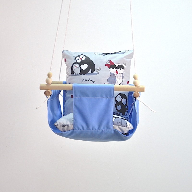 Детская качеля из дерева подвесная Infancy Совушки хлопковая голубая тканевая основа от 7 месяцев до 5 лет
Детская качеля из дерева подвесная Infancy Совушки хлопковая голубая тканевая основа от 7 месяцев до 5 лет