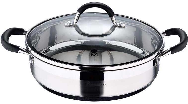 Сотейник Bergner Master Pro Foodies 3.8л, Ø28x7см с крышкой, индукция (BGMP-1503-BK)
Сотейник Bergner Master Pro Foodies 3.8л, Ø28x7см с крышкой, индукция (BGMP-1503-BK)