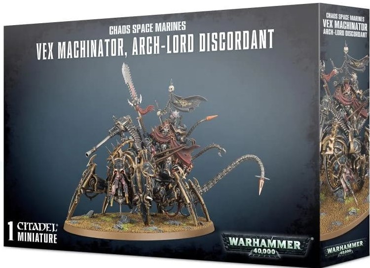 Настольная игра Games Workshop Chaos Space Marines Vex Machinator, Arch-Lord Discordant Warhammer 40000 (99120102100)
Настольная игра Games Workshop Chaos Space Marines Vex Machinator, Arch-Lord Discordant Warhammer 40000 (99120102100)