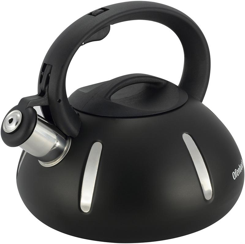 Чайник Ofenbach Happy Kettle 2л из нержавеющей стали со свистком, черный матовый Ofenbach NB-100303
Чайник Ofenbach Happy Kettle 2л из нержавеющей стали со свистком, черный матовый Ofenbach NB-100303