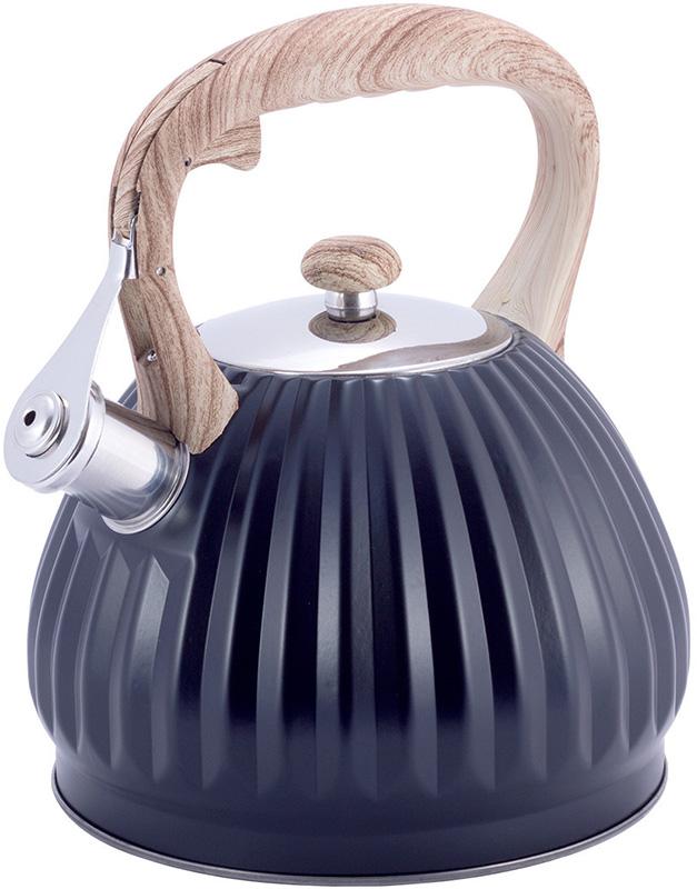 Чайник Kamille Whistling Kettle Black 3л из нержавеющей стали со свистком, черный
Чайник Kamille Whistling Kettle Black 3л из нержавеющей стали со свистком, черный