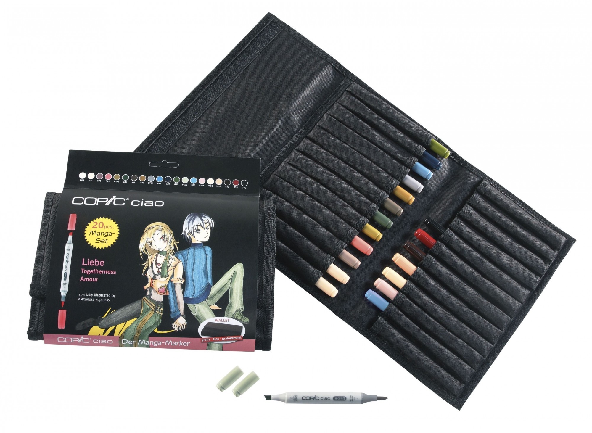 Набор спиртовых маркеров Copic Ciao Set Togetherness, в футляре 20 шт. (22075734)
Набор спиртовых маркеров Copic Ciao Set Togetherness, в футляре 20 шт. (22075734)