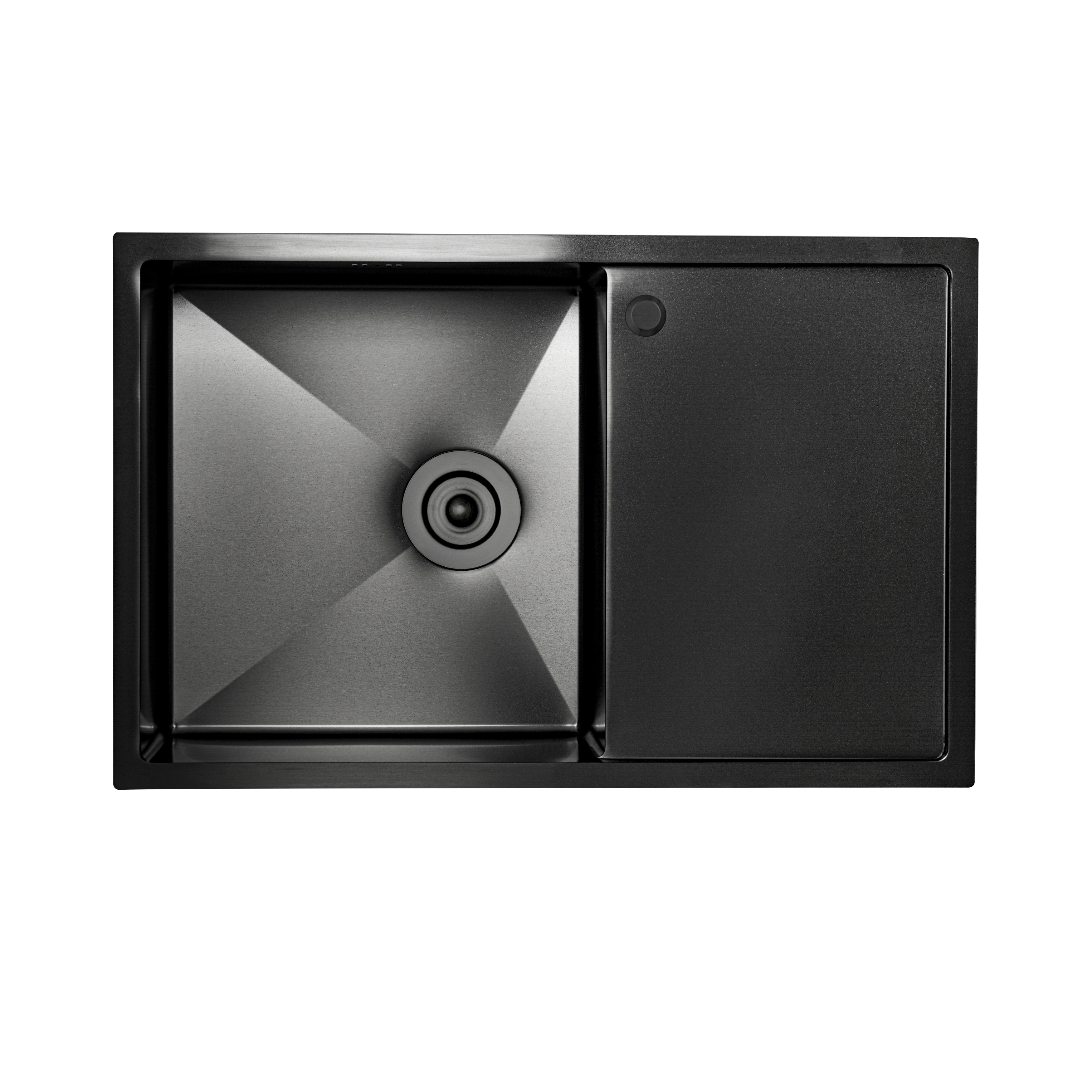 Кухонная мойка Platinum Handmade PVD черная Н7850/200 L (с креплением и отверстием под смеситель)
Кухонная мойка Platinum Handmade PVD черная Н7850/200 L (с креплением и отверстием под смеситель)